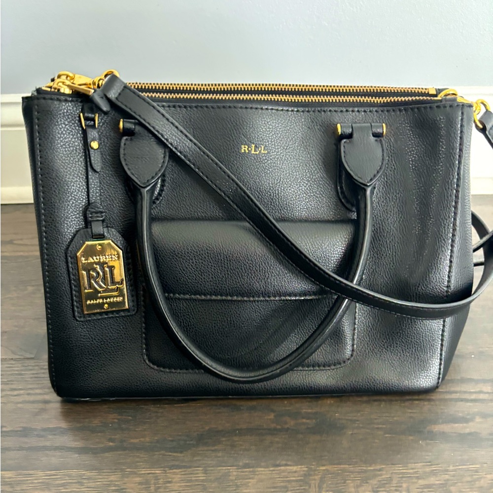Lauren Ralph Lauren Medium Black Tote Bag